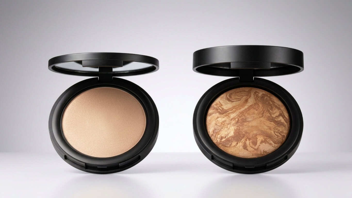 bronzer compact, highlighter compact